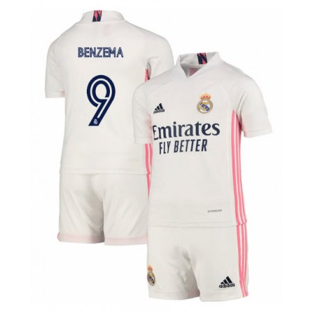 Fotbalové dres Real Madrid Karim Benzema 9 Dětské Domácí 2020/21